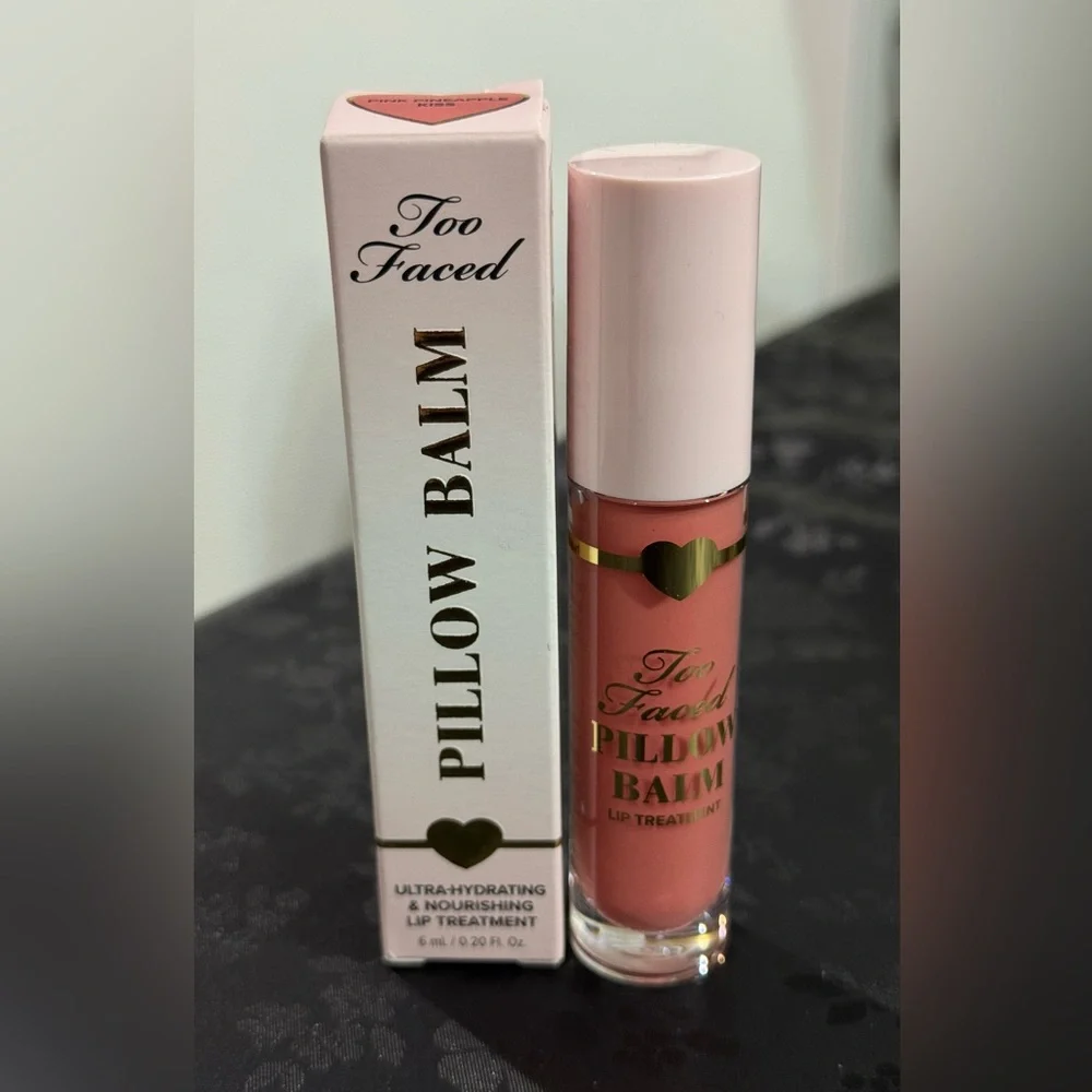 Too Faced Pillow Balm Lip Treatment in Shade Pink Pineapple Kiss
